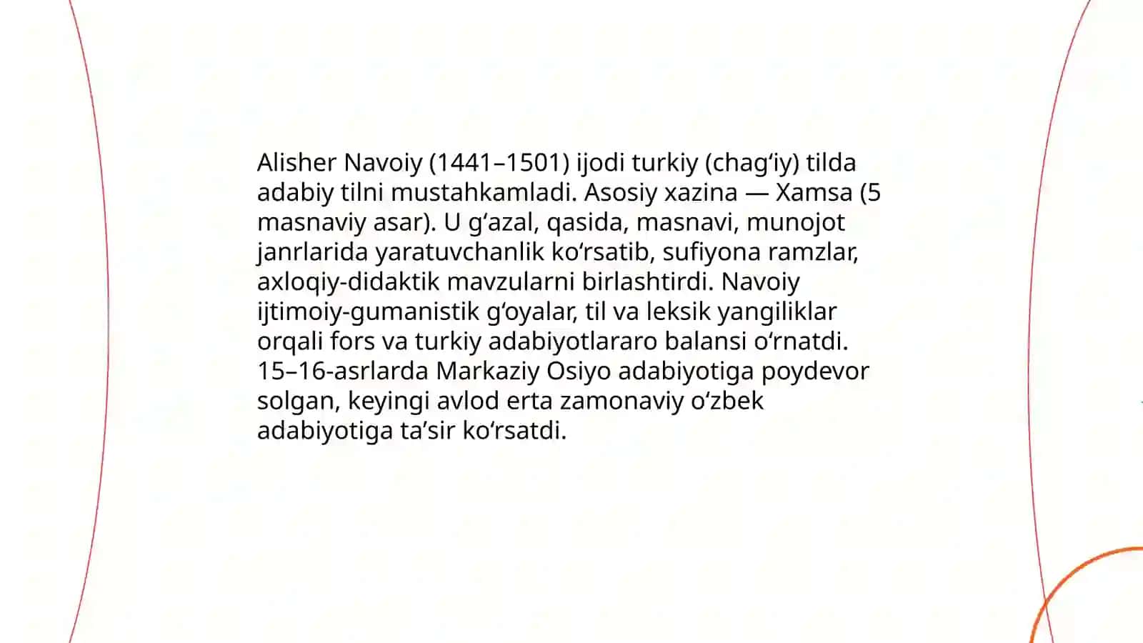 Alisher Navoiy Adabiyotshunoslik 3