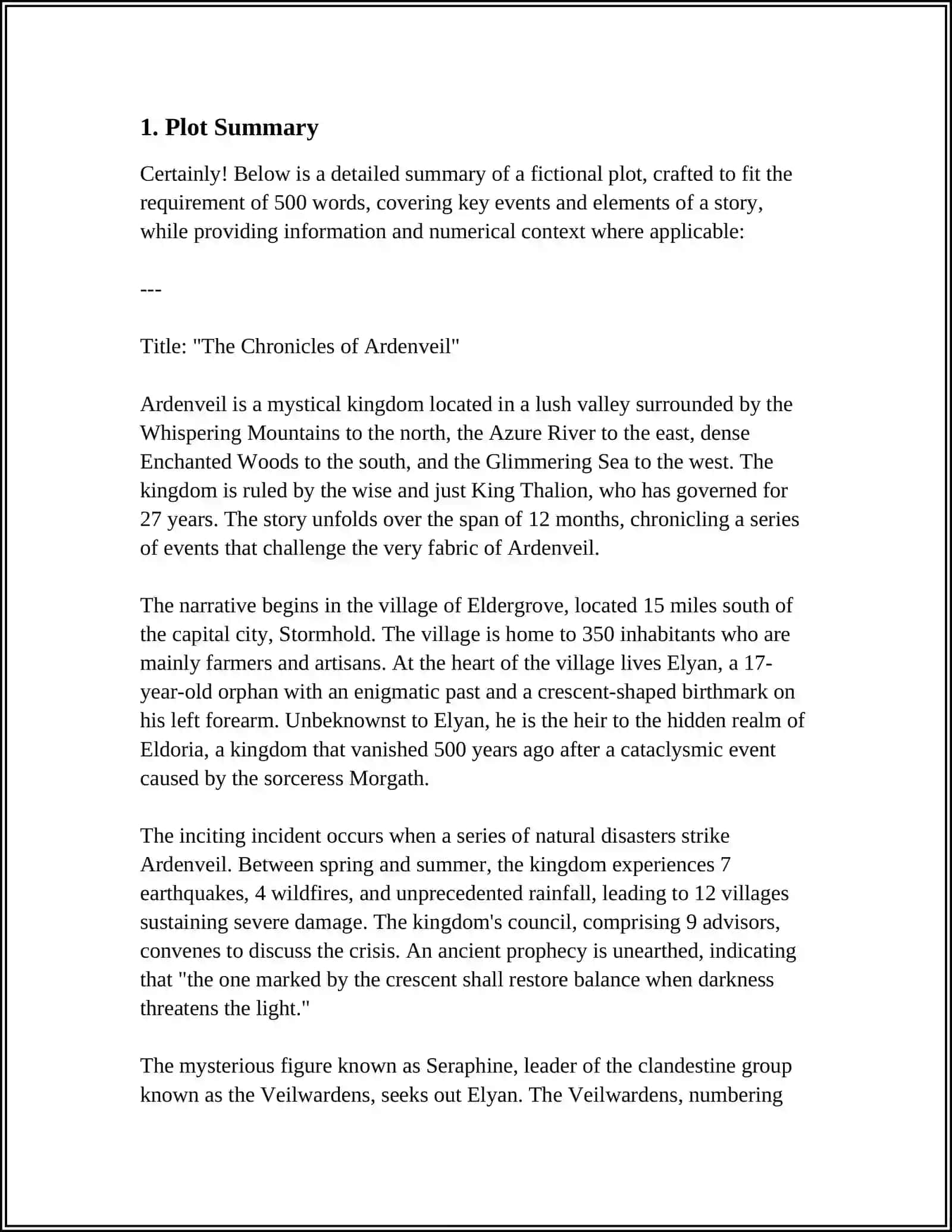 REFERAT "The Chronicles of Ardenveil" 3