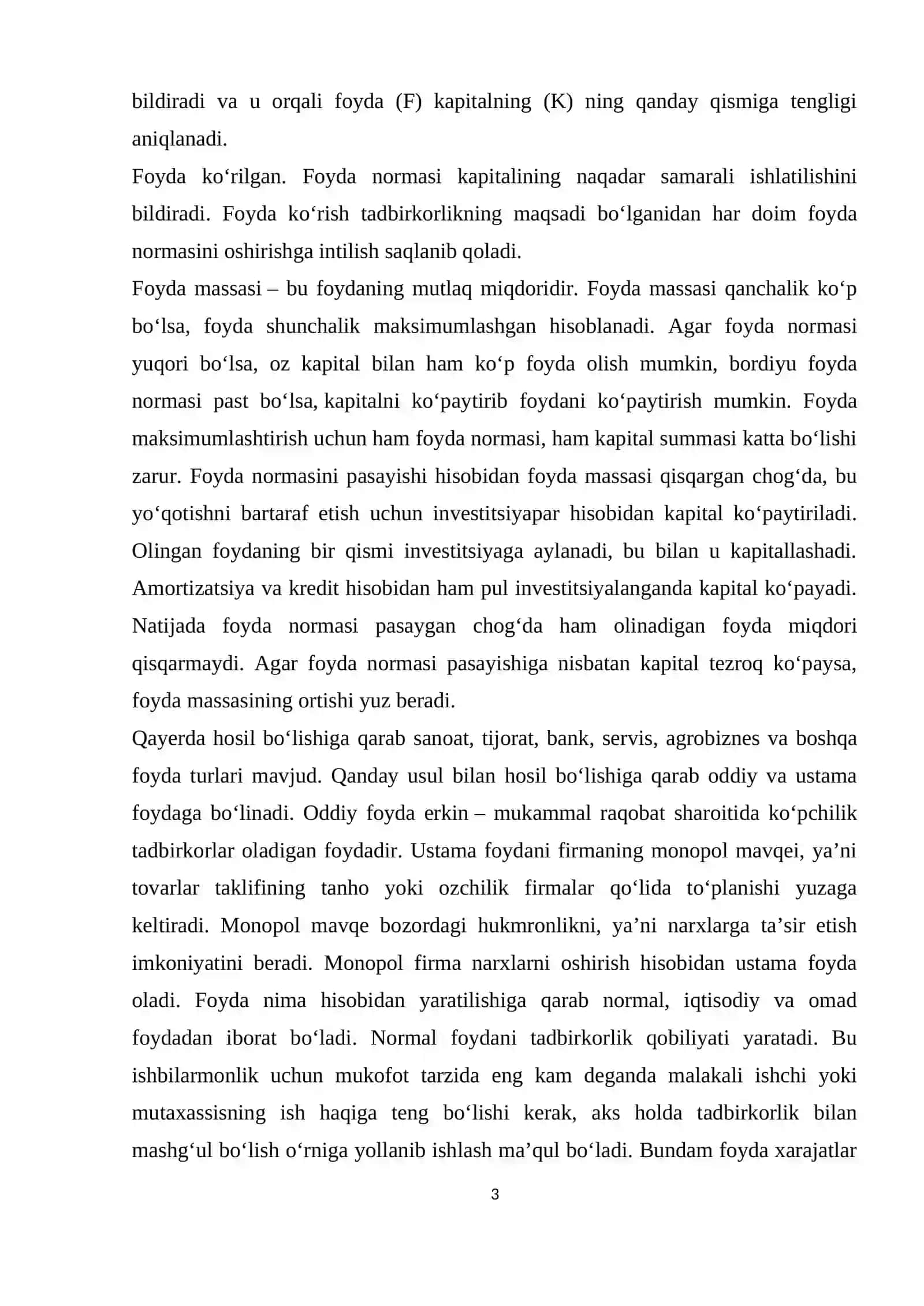 Foydaning ishlatilishini tahlili 3