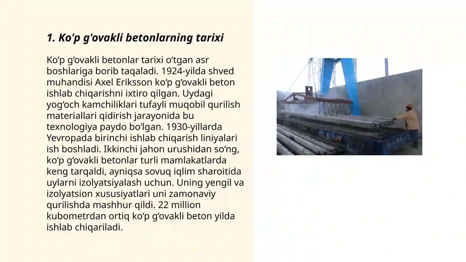 Ko'p g'ovakli betonlar 3