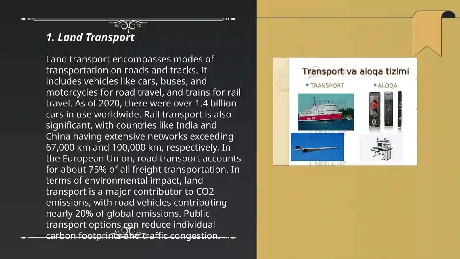 Transportlar turlari 3