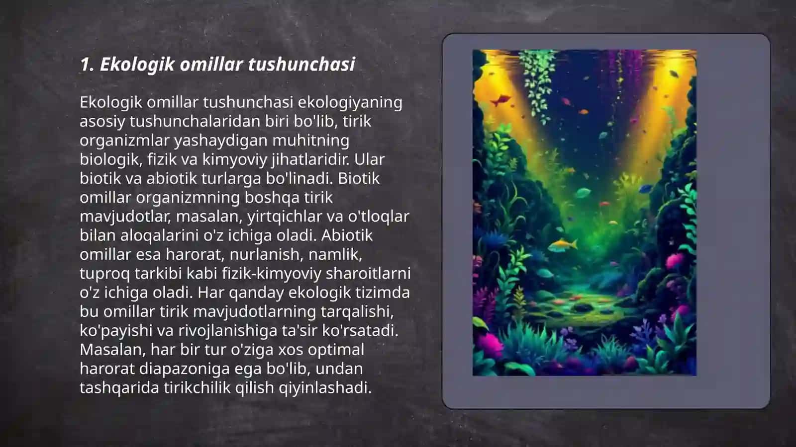 Ekologik omillar va muhit 3