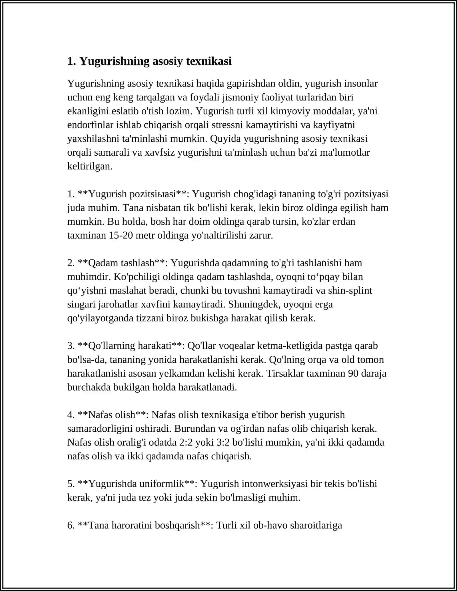 QISQA MASOFAGA YUGURISH TEXNIKASI 3