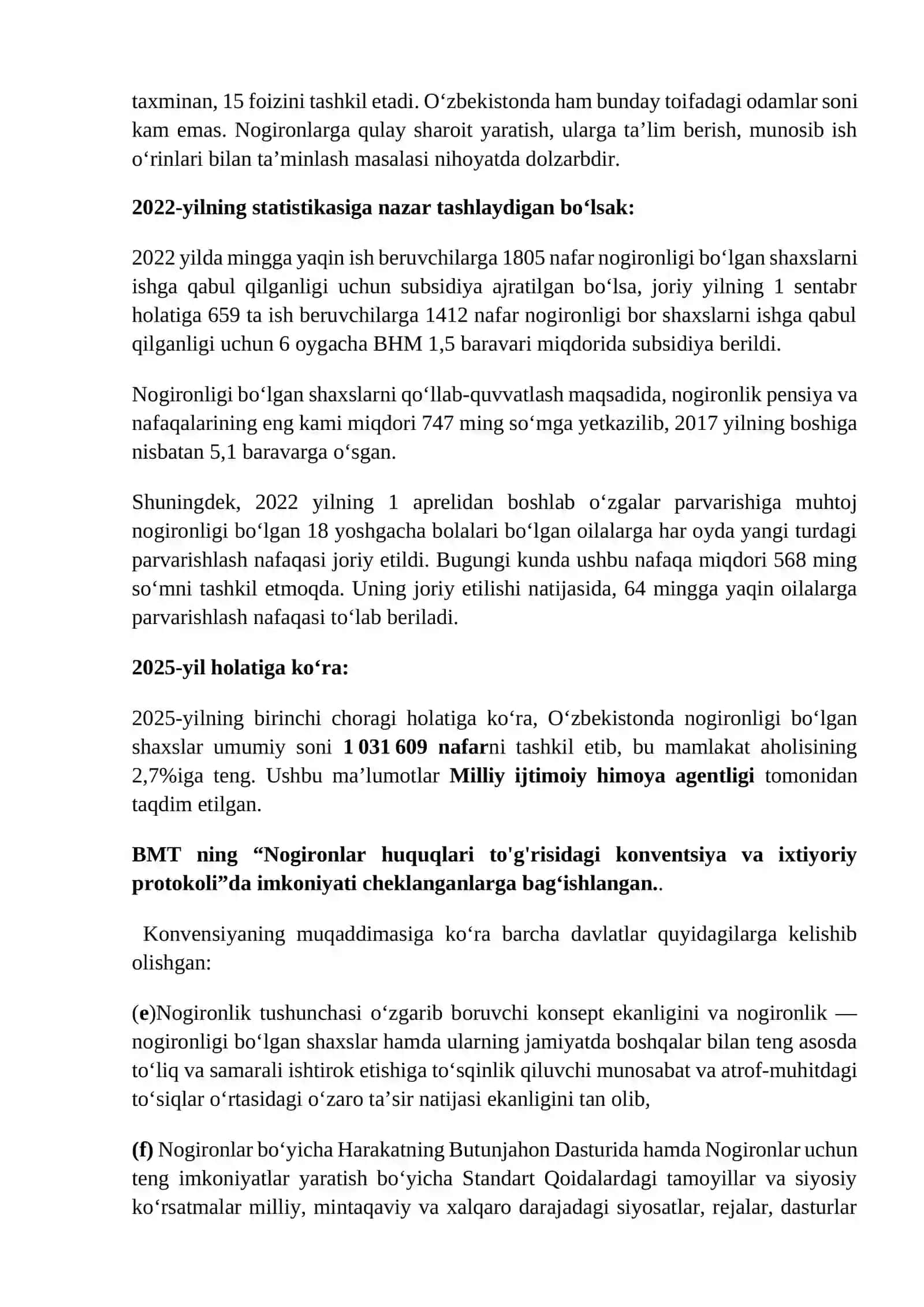 Imkoniyati cheklangan insonlar uchun-imkoniyatni biz yaratamiz 3
