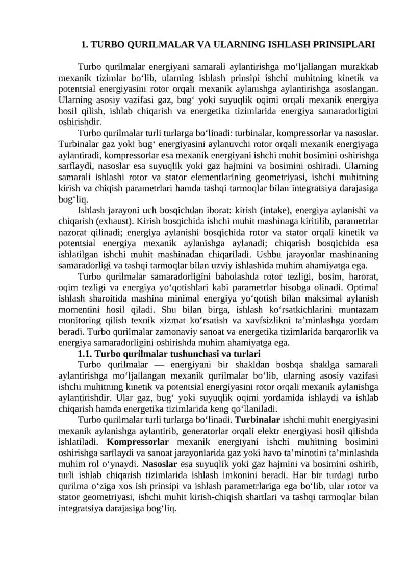 Turbo qurilmalar ish rejimini aniqlash usullari 3