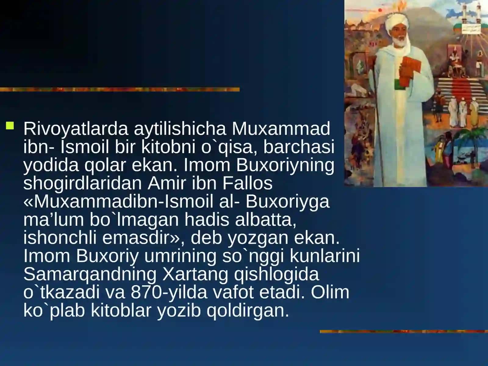 IMOM AL-BUXORIY BUYUK MUXADDIS ALLOMA 3