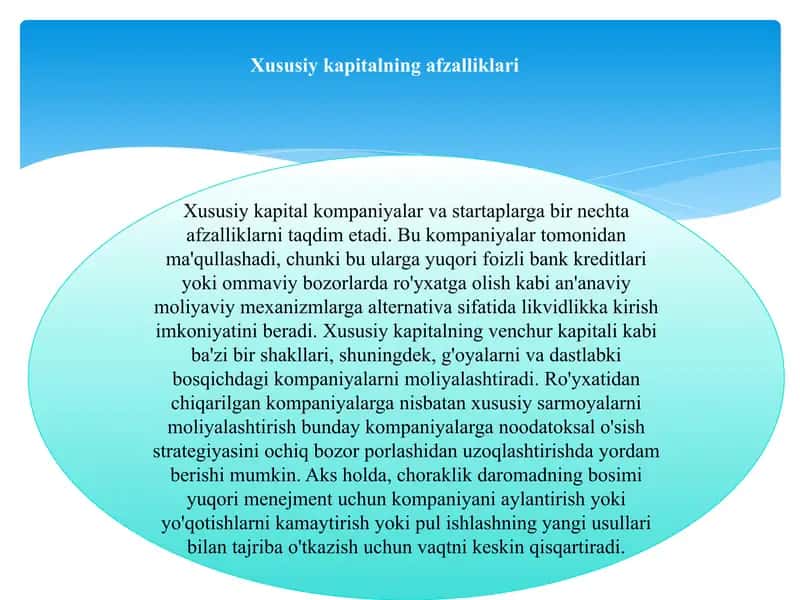 Xususiy kapitaldan foydalanish samaradorligining tahlili 3