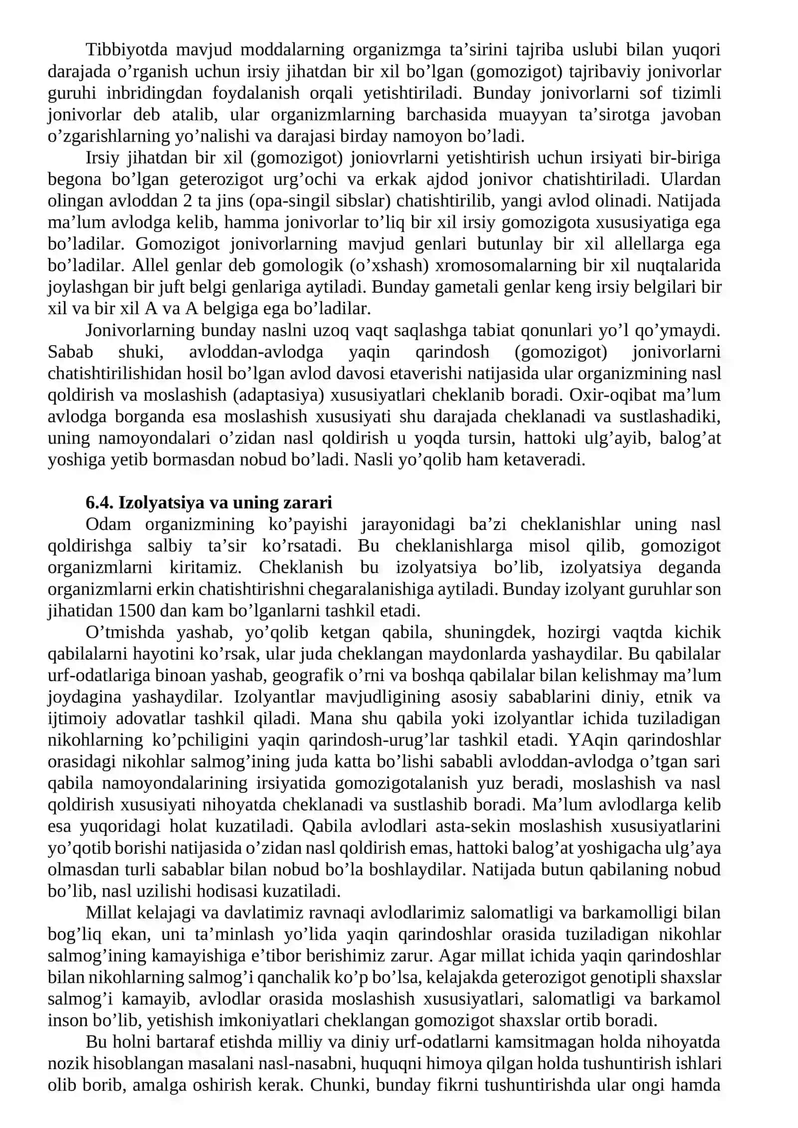 Valeologiya muammolari; qarindosh-urug’ orasidagi nikohlar 3