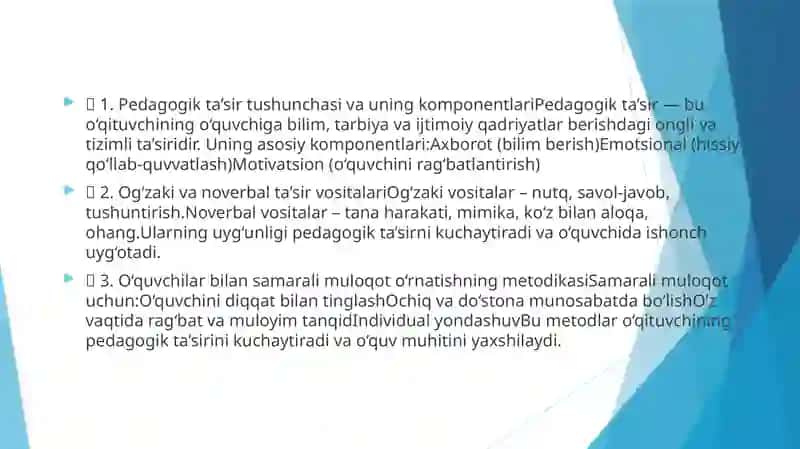 KOMMUNIKATIV QOBILIYAT VA PEDAGOGIK TA‘SIR KO‘RSATISH 3