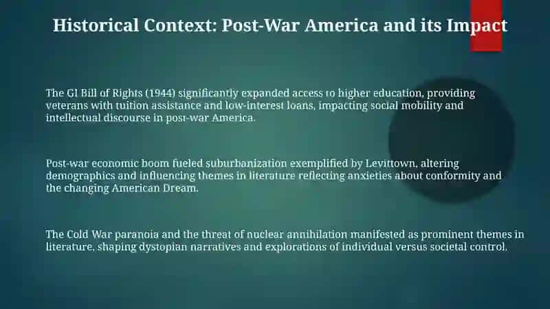 American literature after World War II 3
