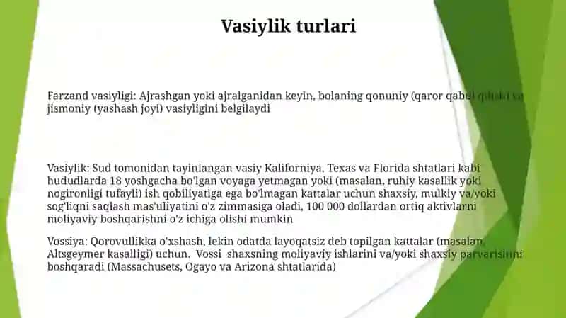 Homiylik va vasiylik 3