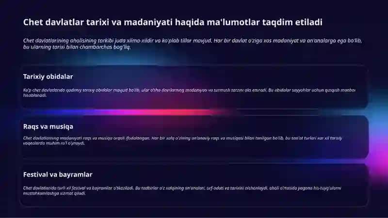 Chet davlatlar tarixi va madaniyati 3