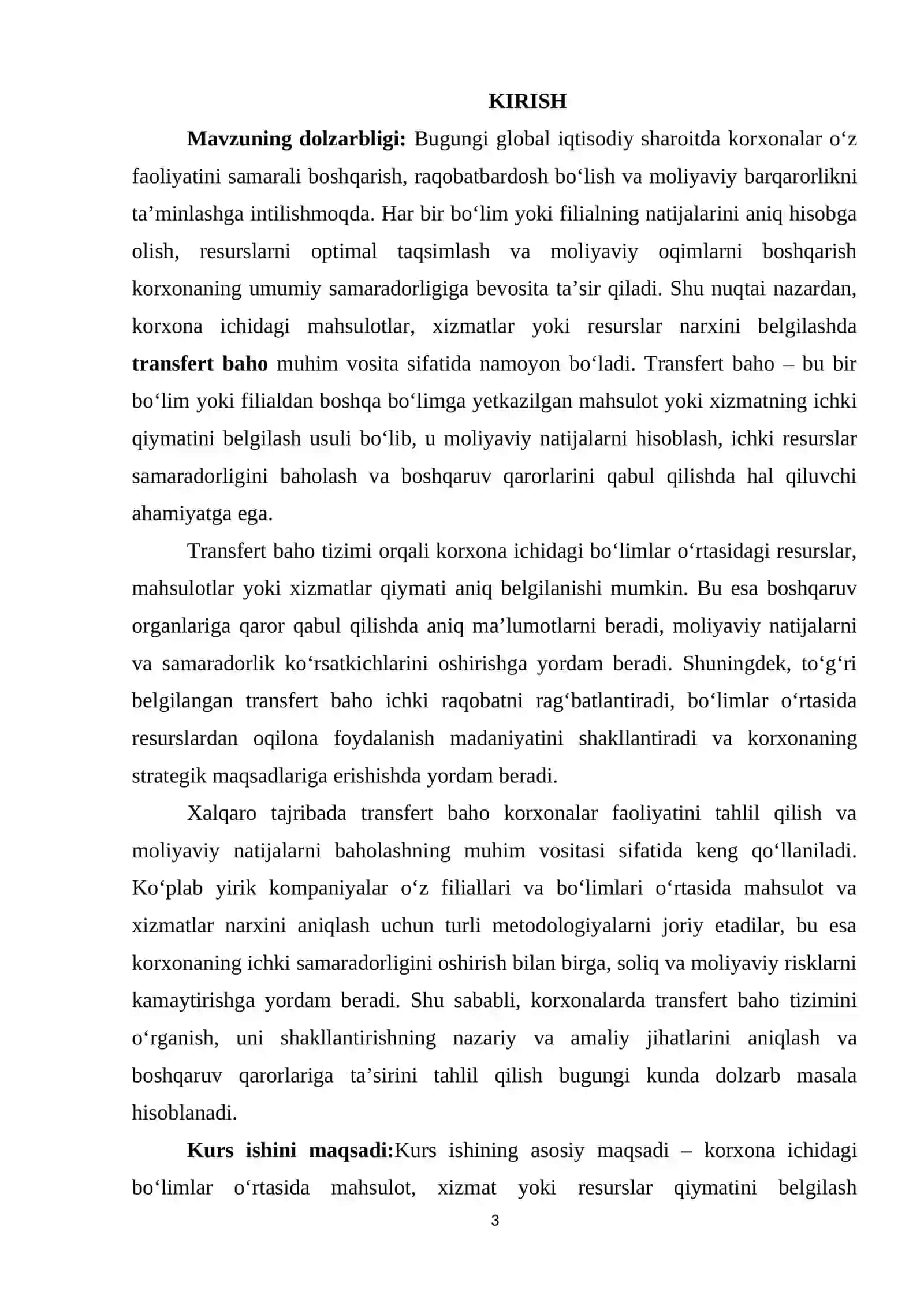 TRANSFERT BAHONI SHAKLLANTIRISH VA UNING BOSHQARUV QARORLARIGA TA’SIRI 3