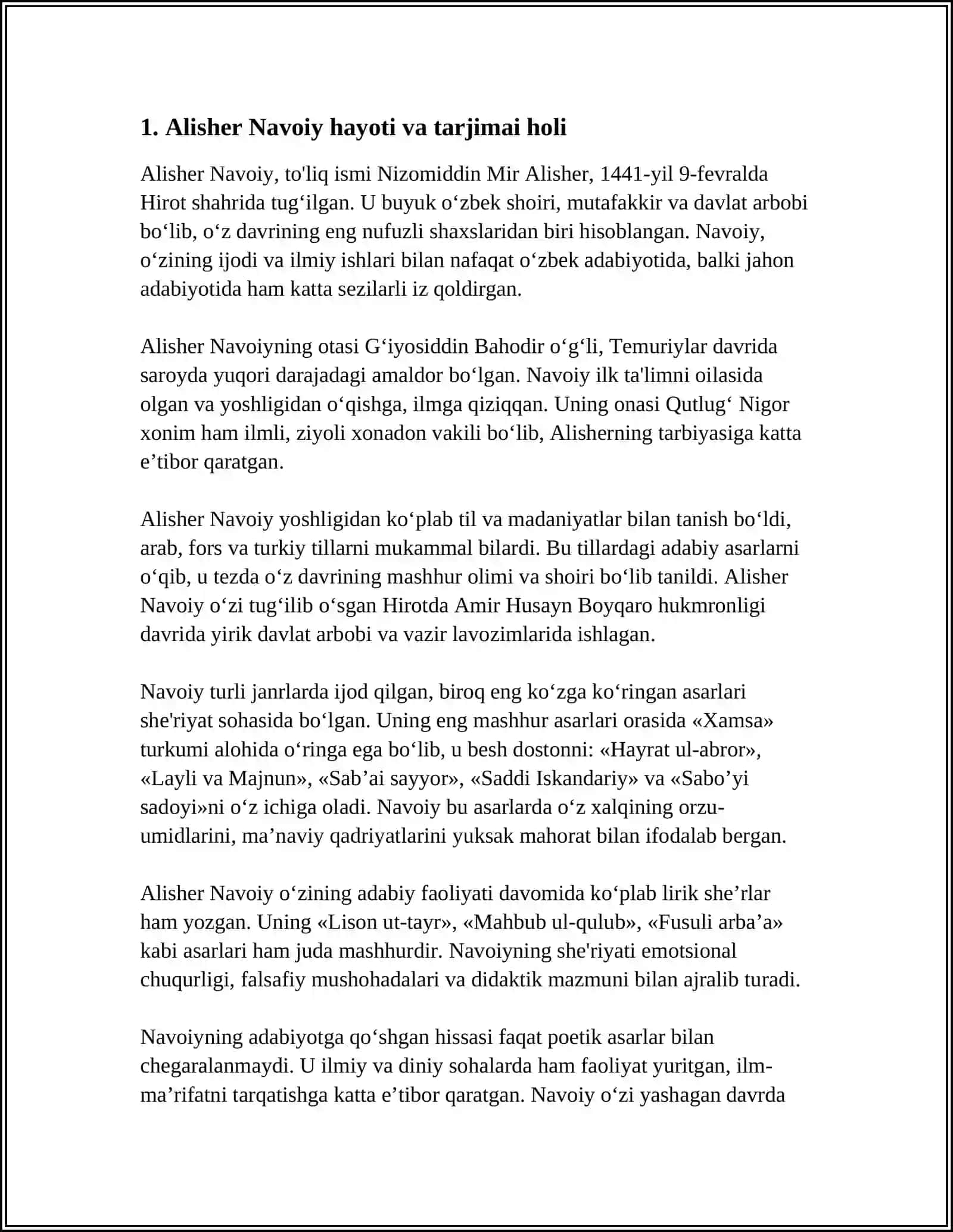 ALISHER NAVOIY 3