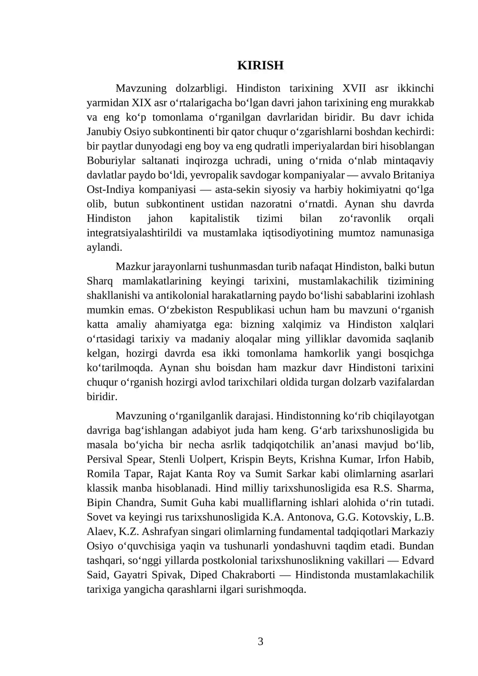 HINDISTON XVII ASRNING IKKINCHI YARMI – XIX ASR O‘RTALARIDA 3