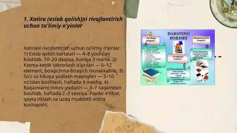 Aqliy tarbiyaga oid ta'limiy oyinlar 3