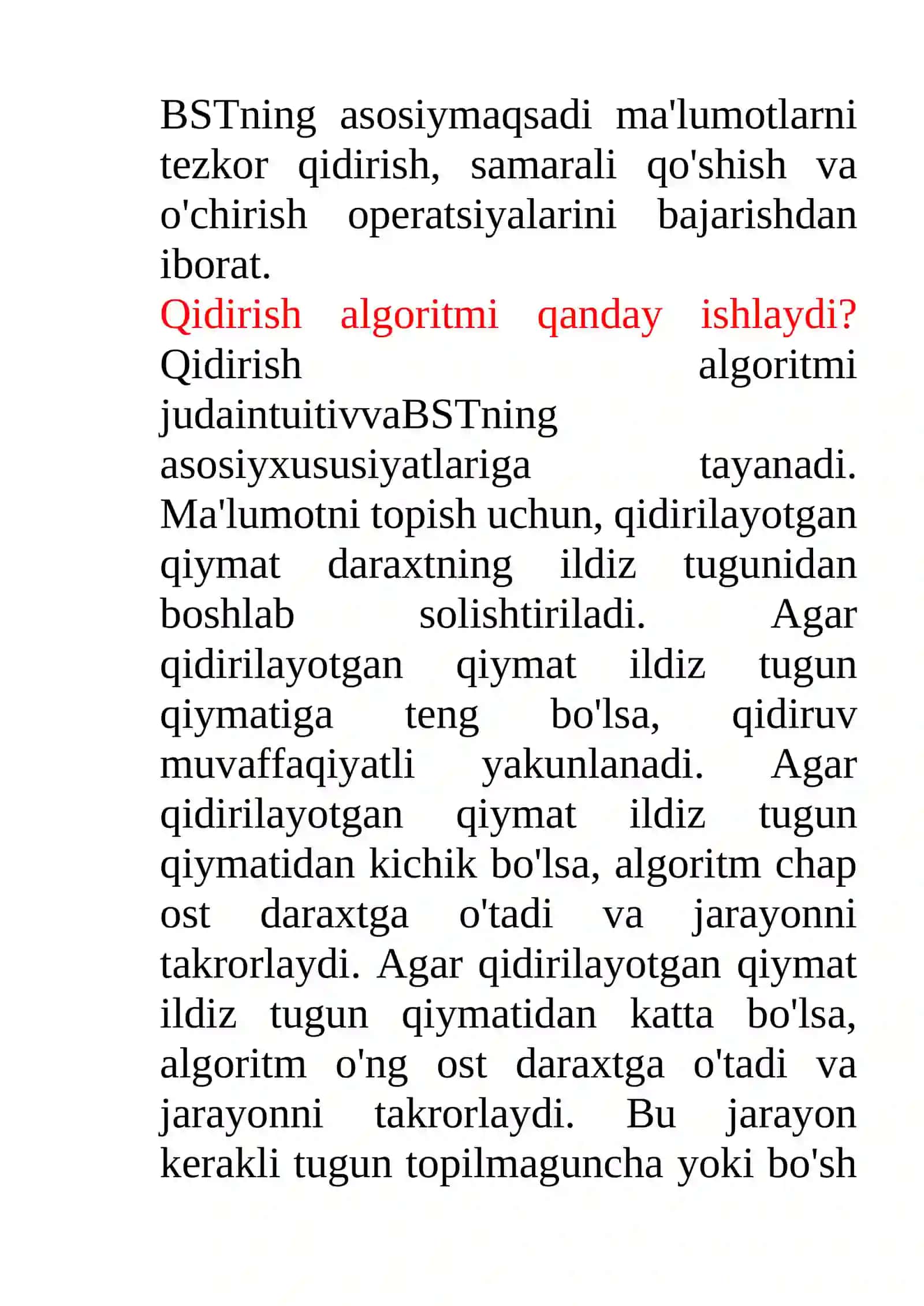 Ikkilik Qidiruv Daraxti 3