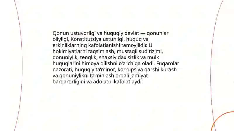 Qonun ustuvorligi va huquqiy davlat 3
