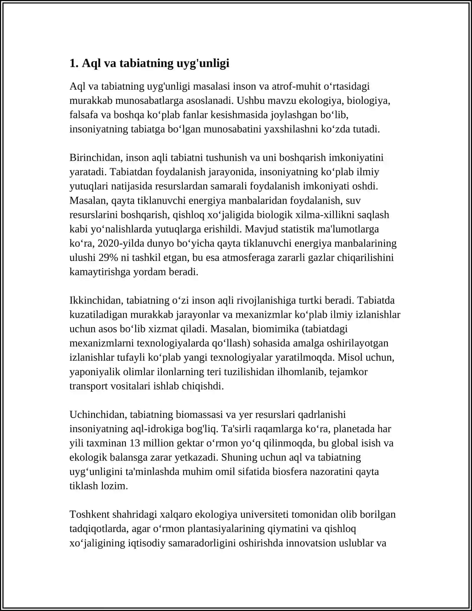 DUNYONING BIRLIGI HAQIDAGI FAN DALILLARI 3