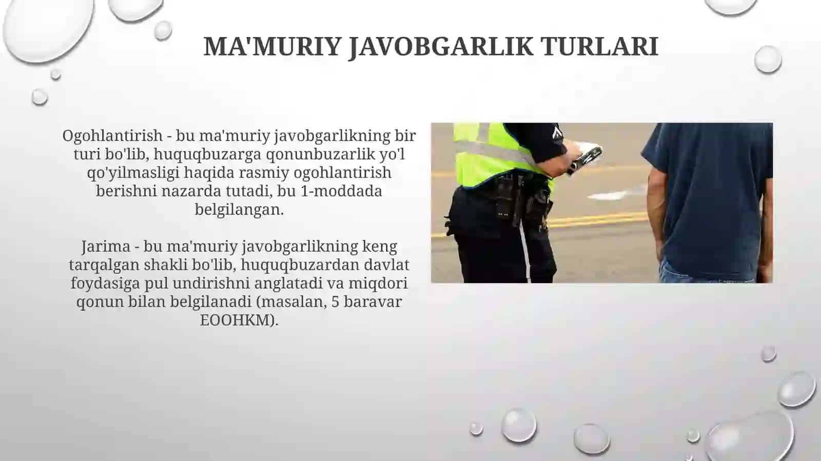 Ma'muriy javobgarlik turlari 3