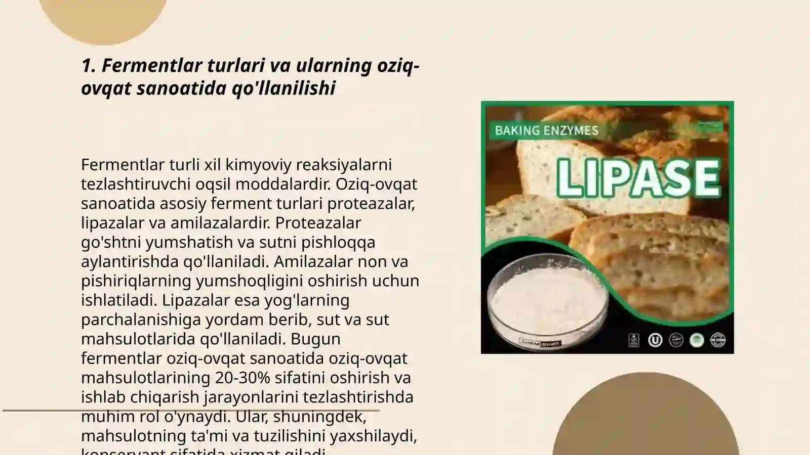 Fermentlardan foydalanish 3