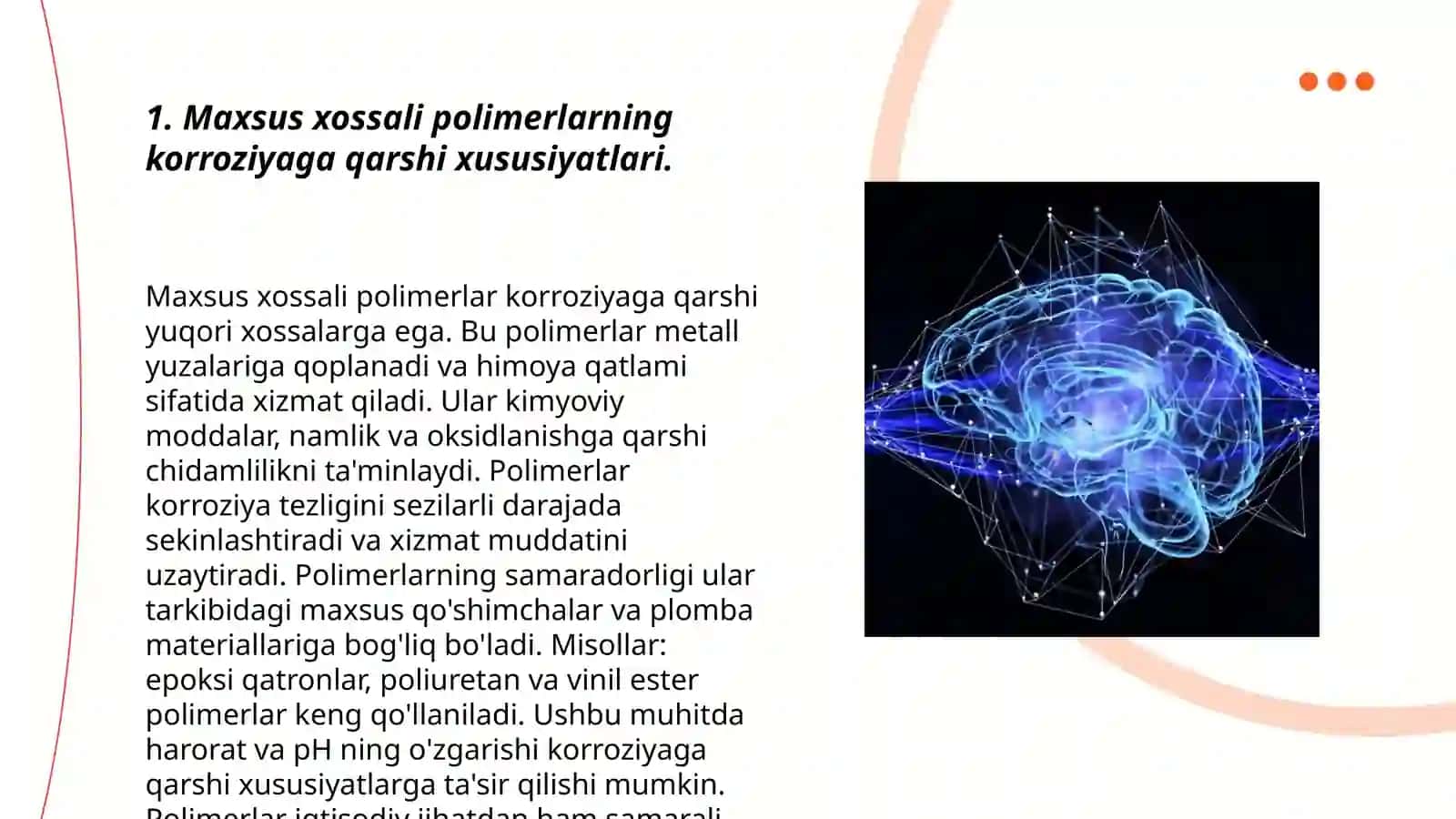Maxsus xossali polimerlarning neft va gaz sanoatida qoʻllanilishi 3