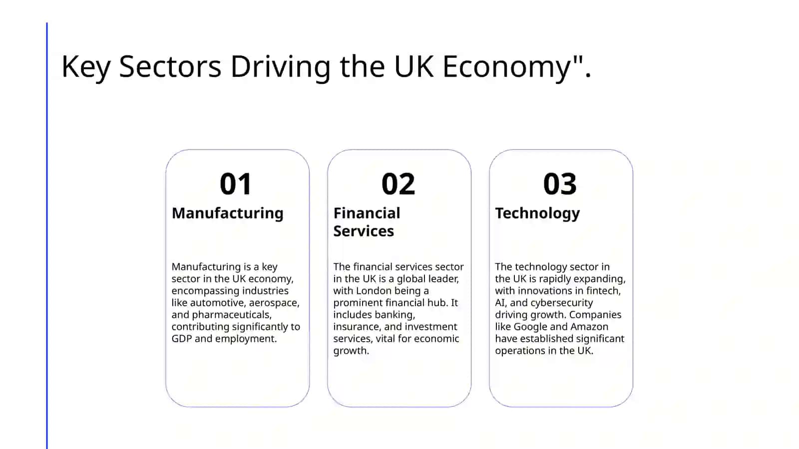 Key Sectors Driving the UK Economy 3