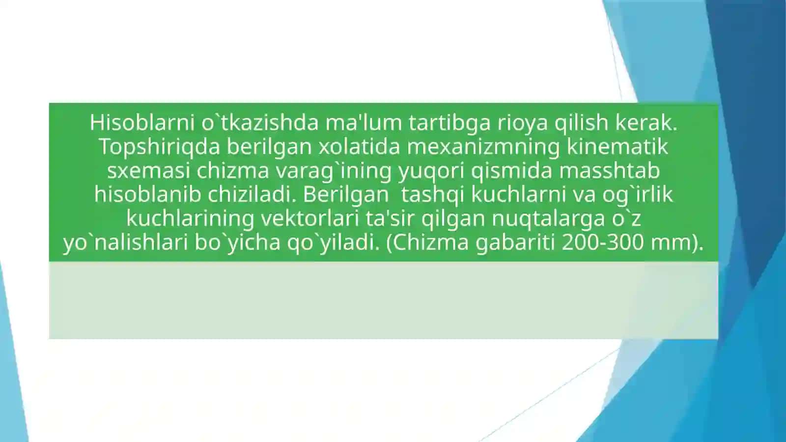 MUSTAQIL ISHI Mеxanizm plani 3