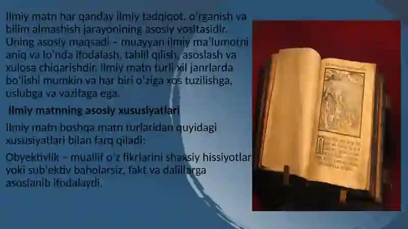 “Ilmiy Matn Funksiyalar va Turlar” 3