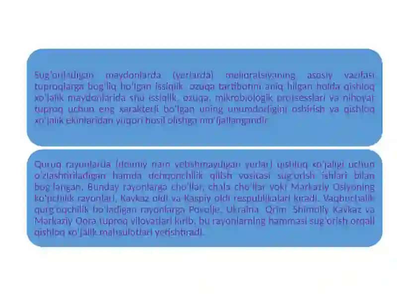 Sug‘orish Melioratsiyasi 3