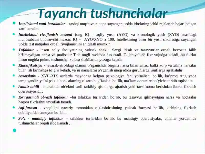 INTELLEKT PSIXODIAGNOSTIKASI 3