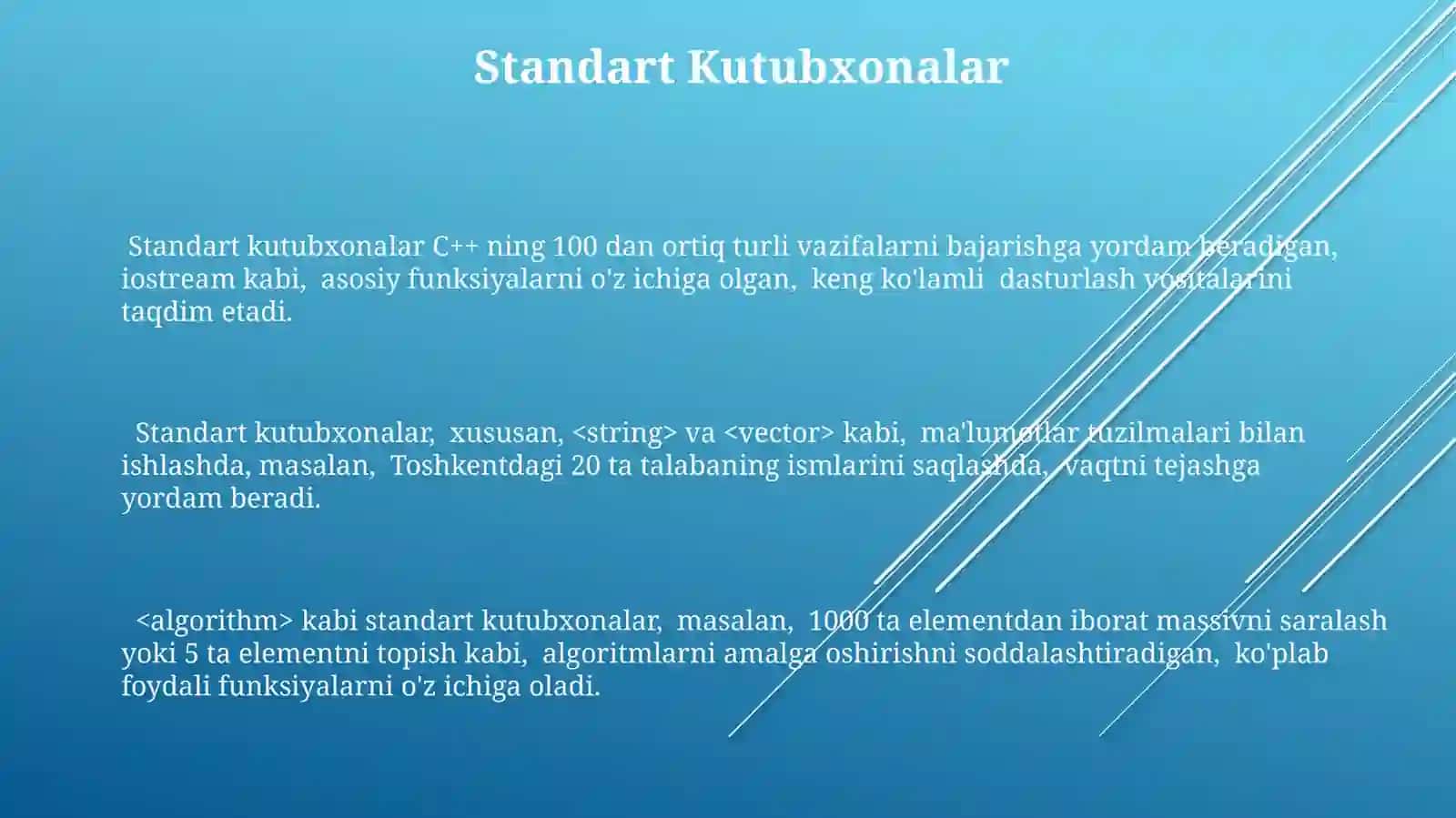 C++ til alifbosi va leksemalari 3