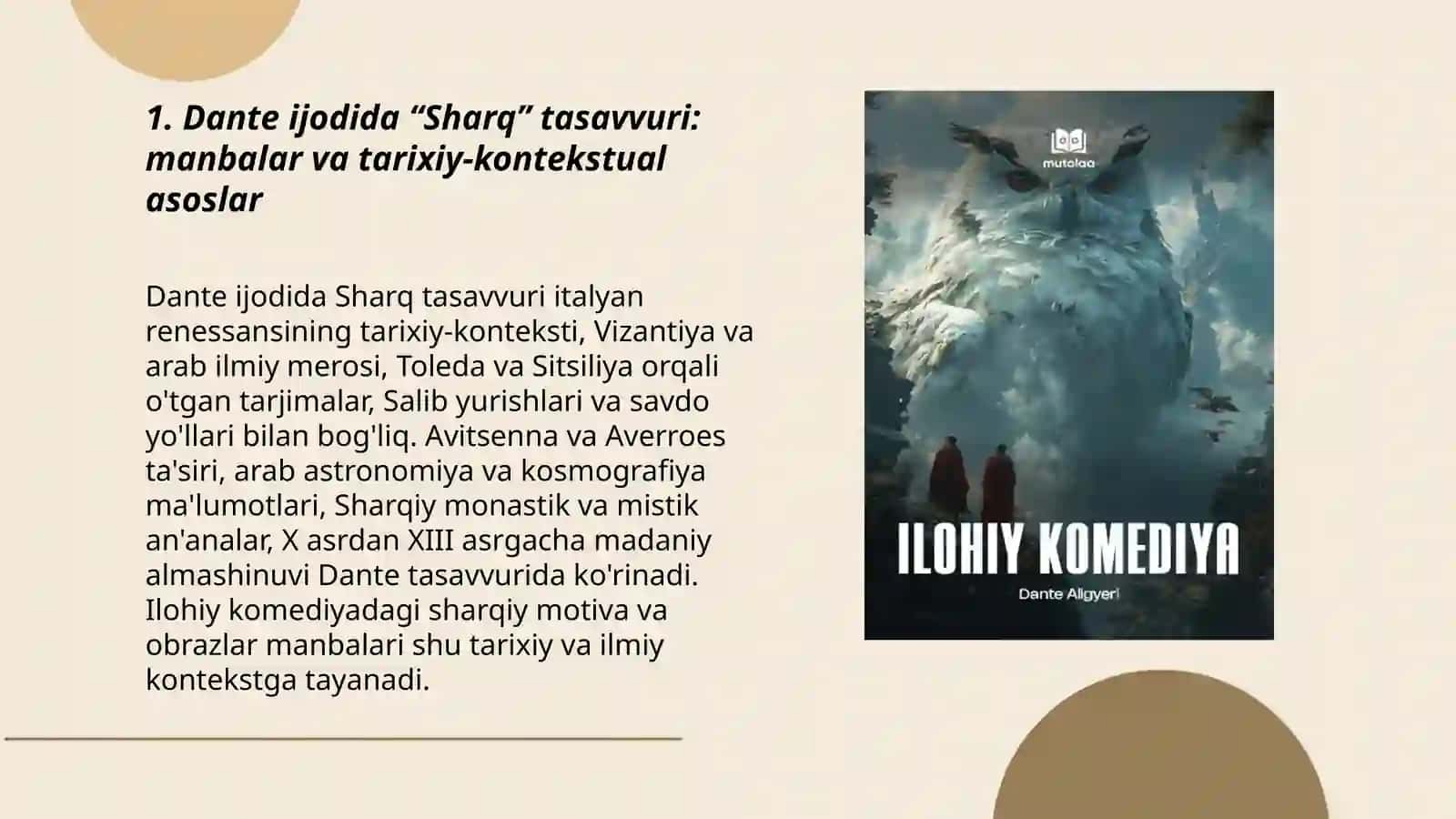Dante ijodida sharq motivlari 3