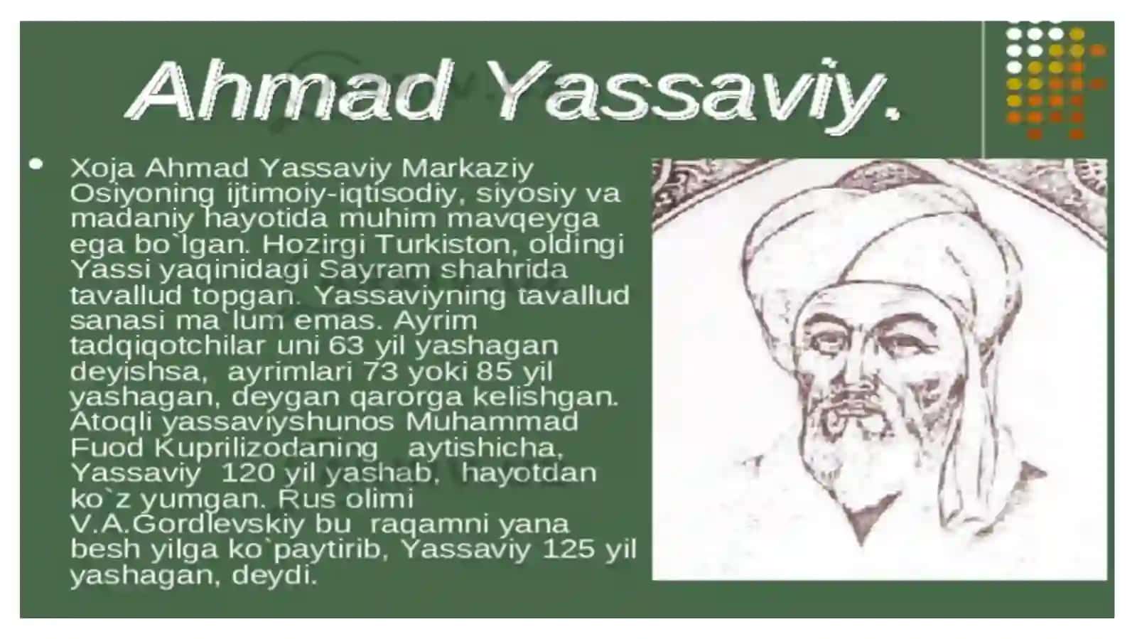 Ahmad yassaviy “Devoni Hikmat” 3