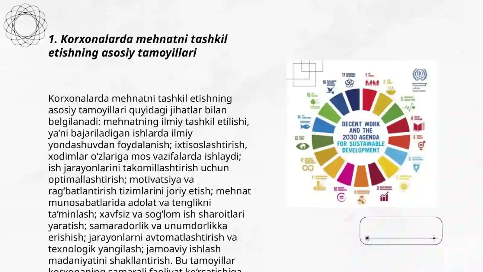 Korxonalarda mehnatni tashkil etish loyihalarini ishlab chiqish 3