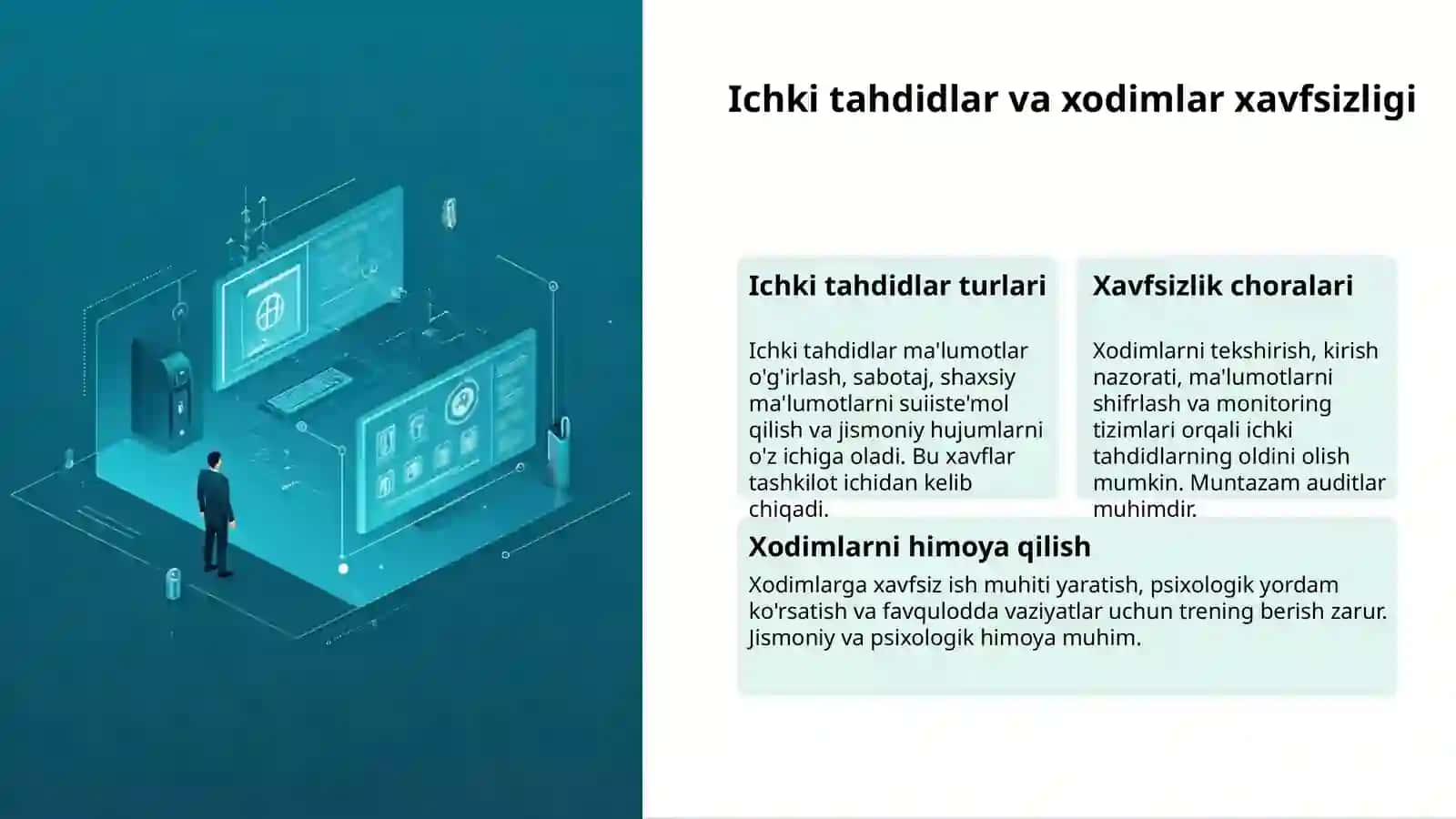 Axborot xavfsizligi: himoya va tahdidlar 3