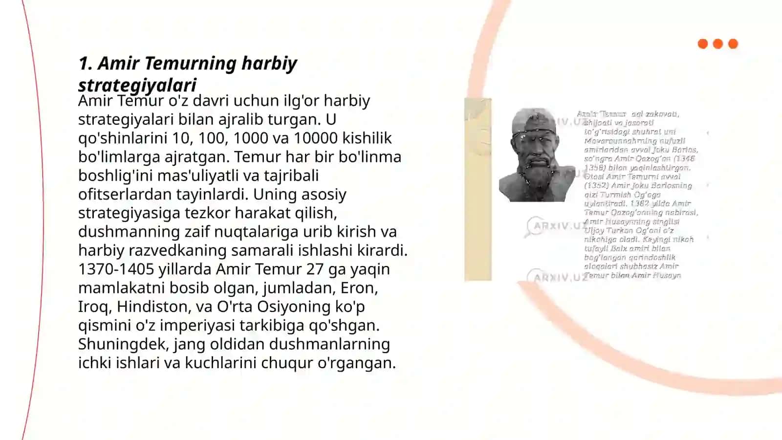 Amir Temurning harbiy strategiyalari 3