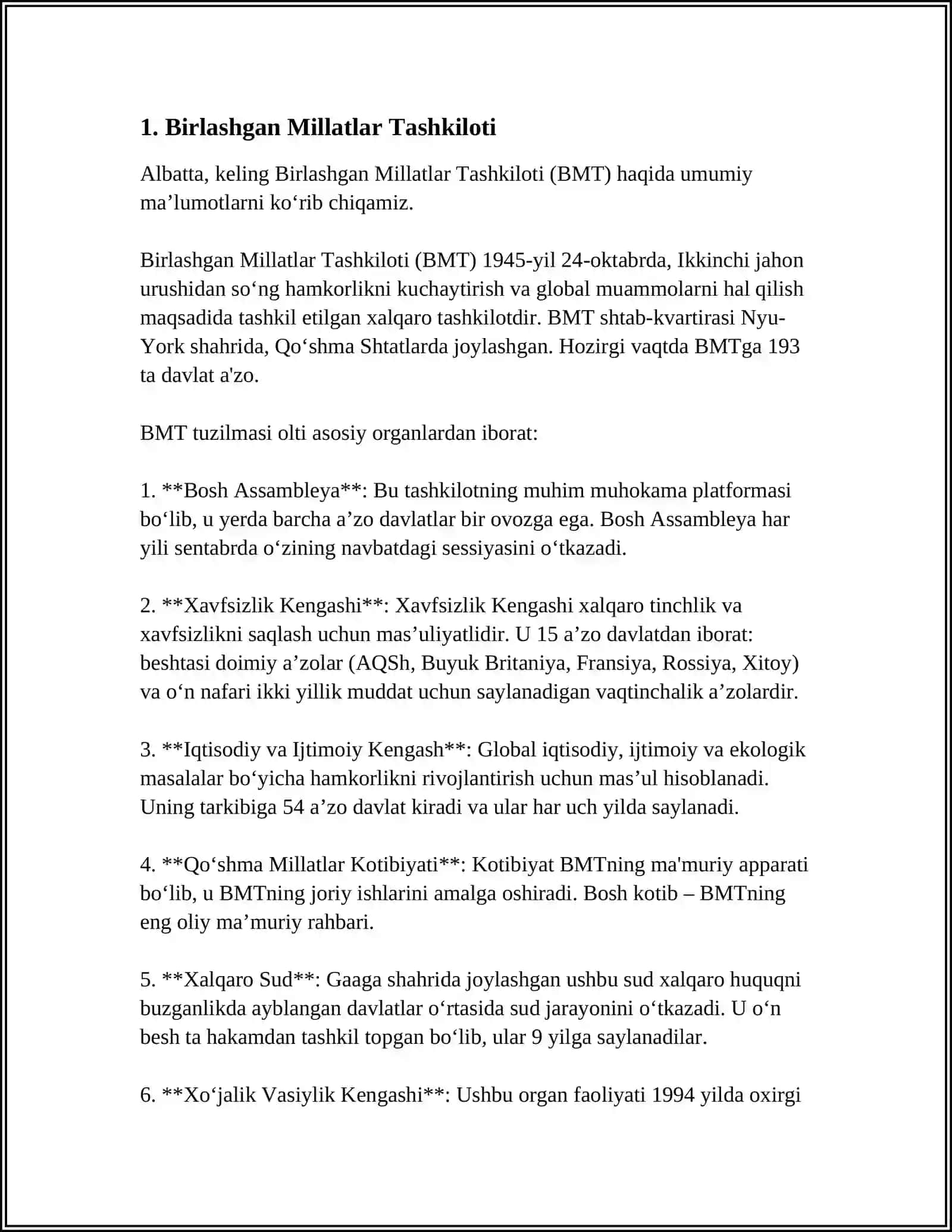 INTERNATIONAL ORGANIZATIONS 3