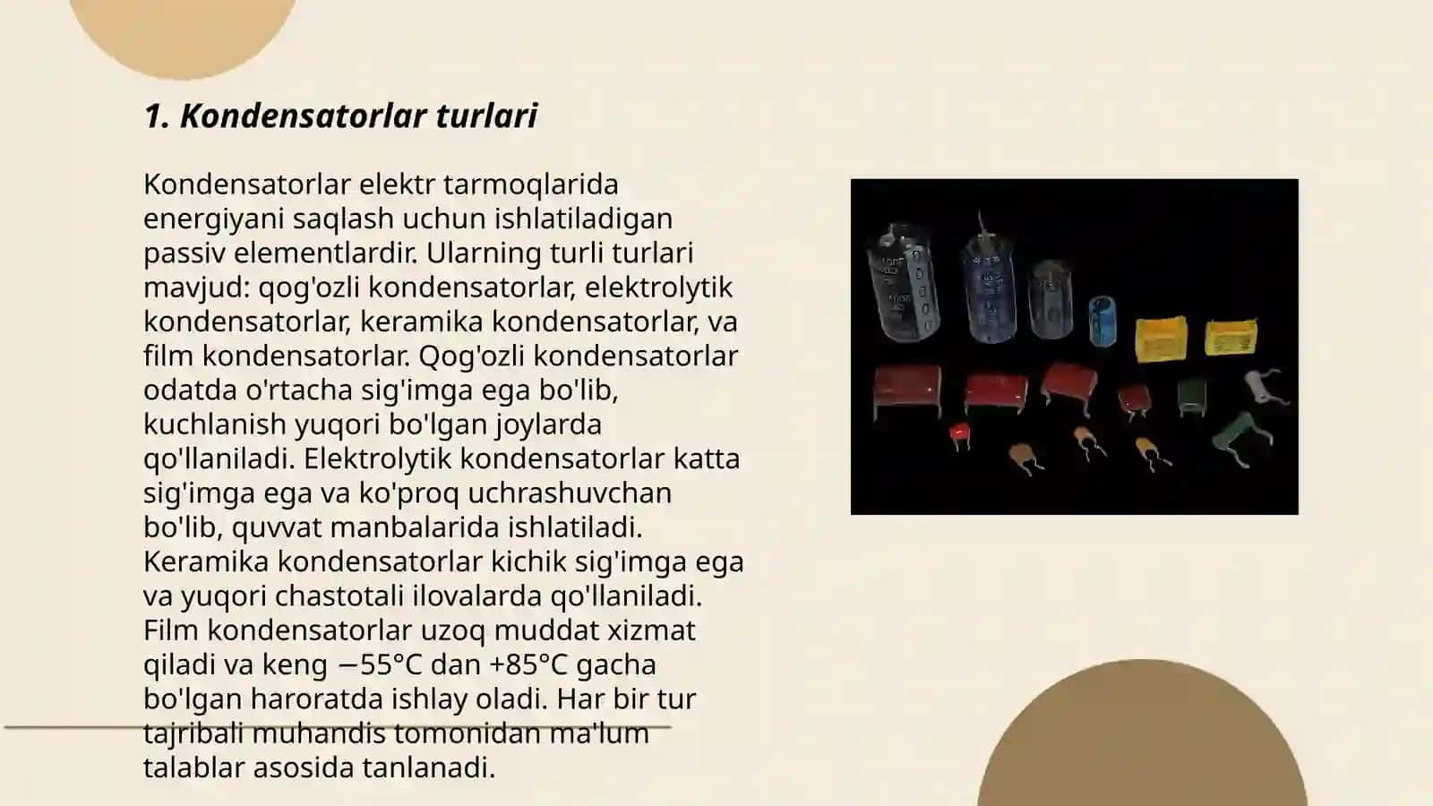 Kondensatorlar 3