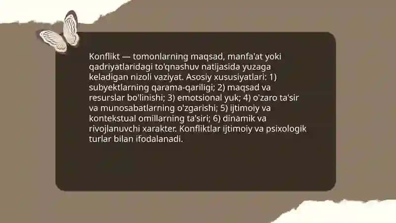 Konflikt va uning yuzaga kelishi 3
