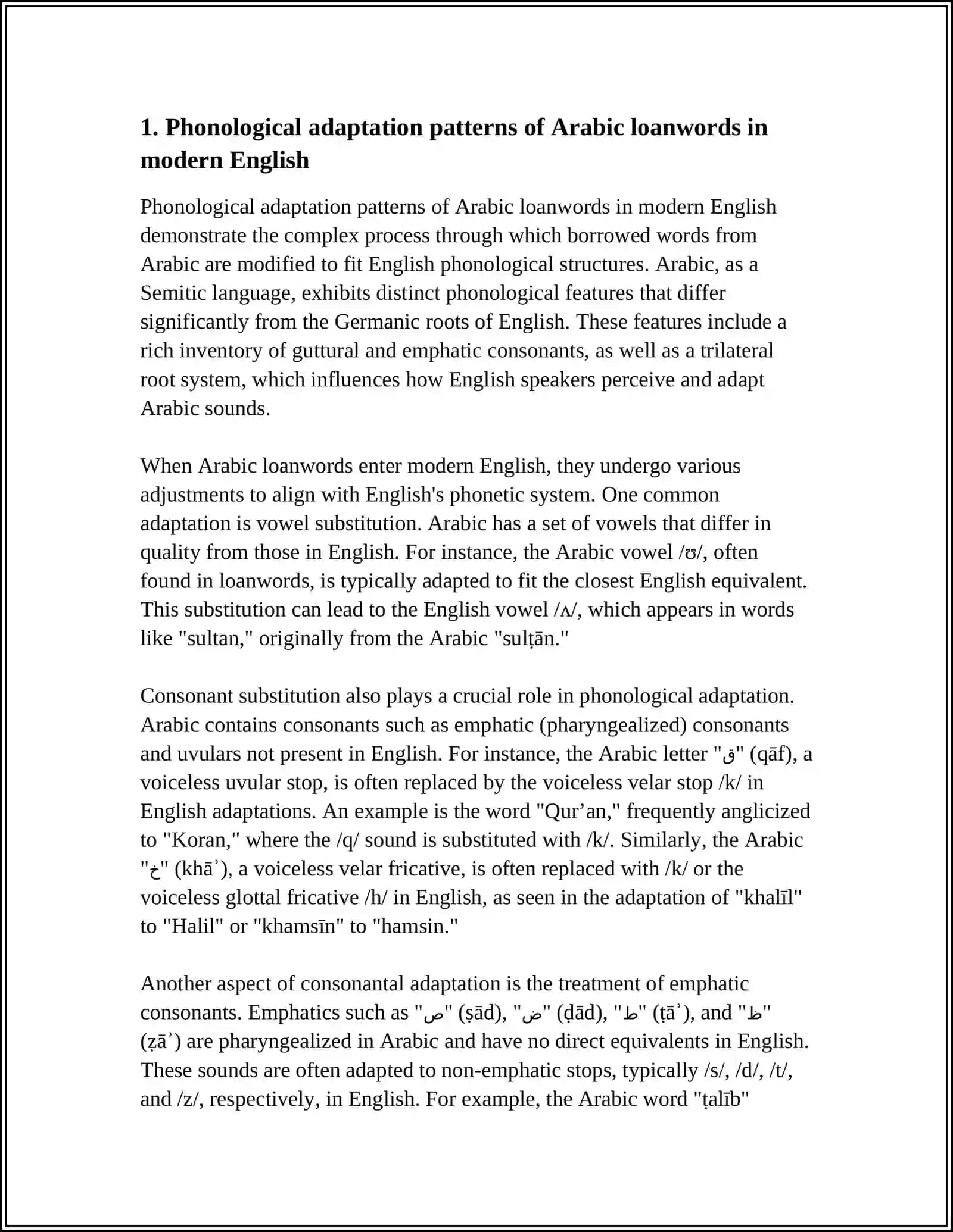ANALYSIS OF BORROWINGS FROM NON-EUROPEAN LANGUAGE IN MODERN ENGLISH 3