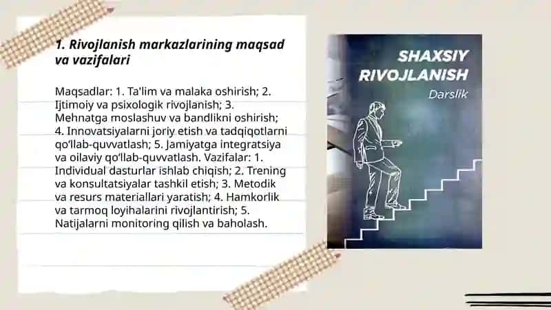 Rivojlanish markazlaringing faoliyati 3