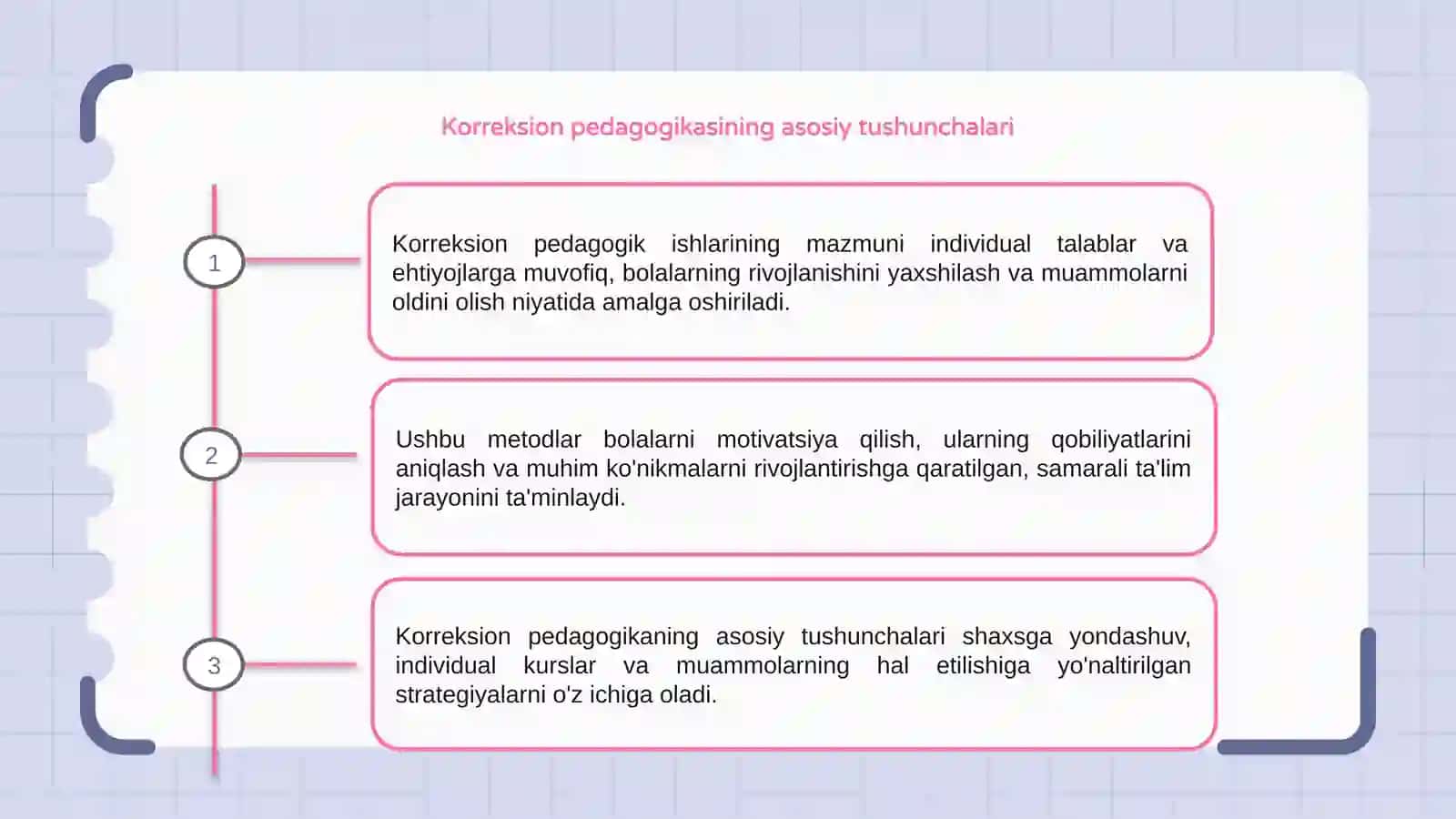 Korreksion -pedagogik ishlarining mazmuni va metodlari 3