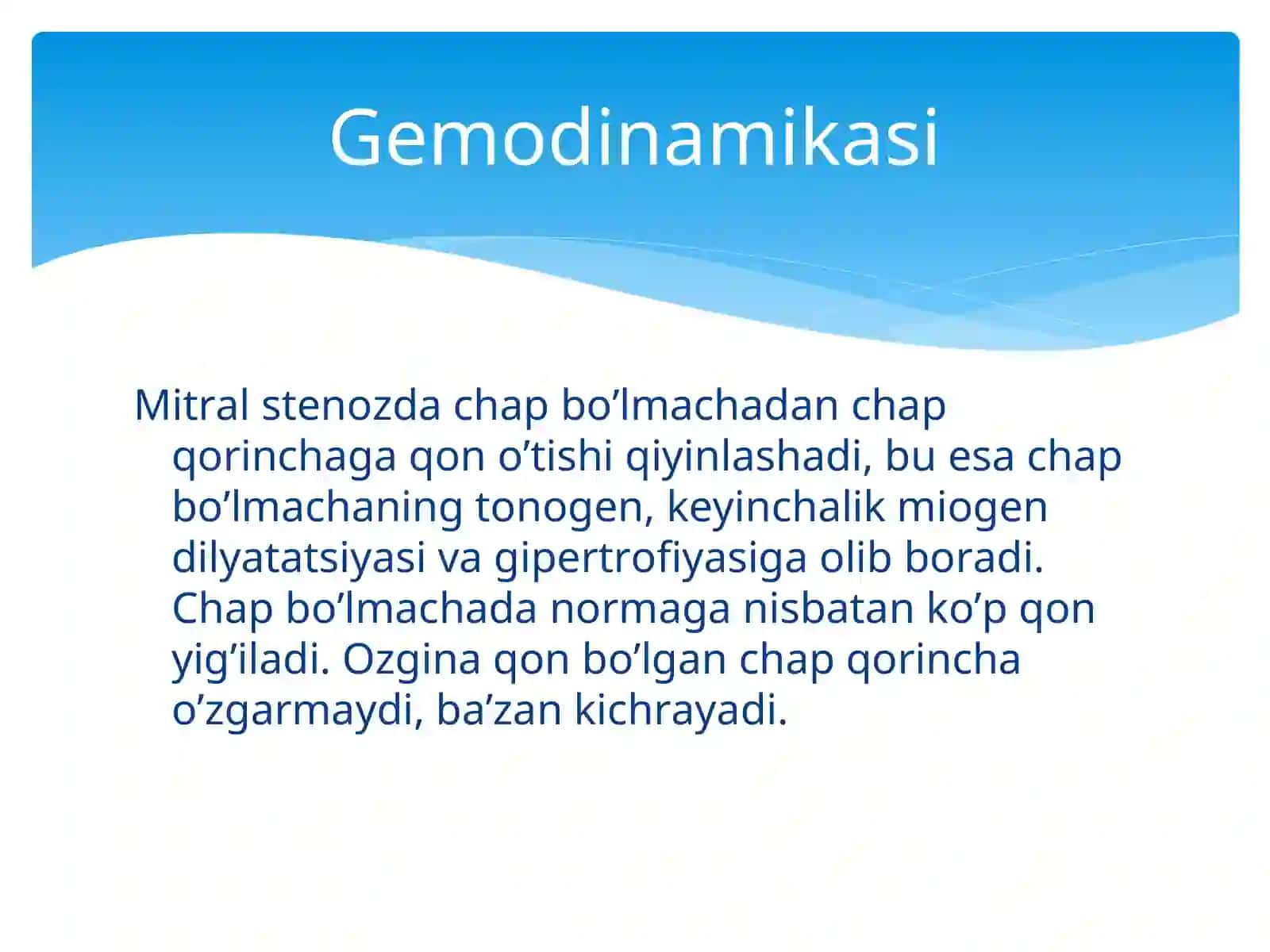 YURAKNING MITRAL POROGI VA STENOZI 3