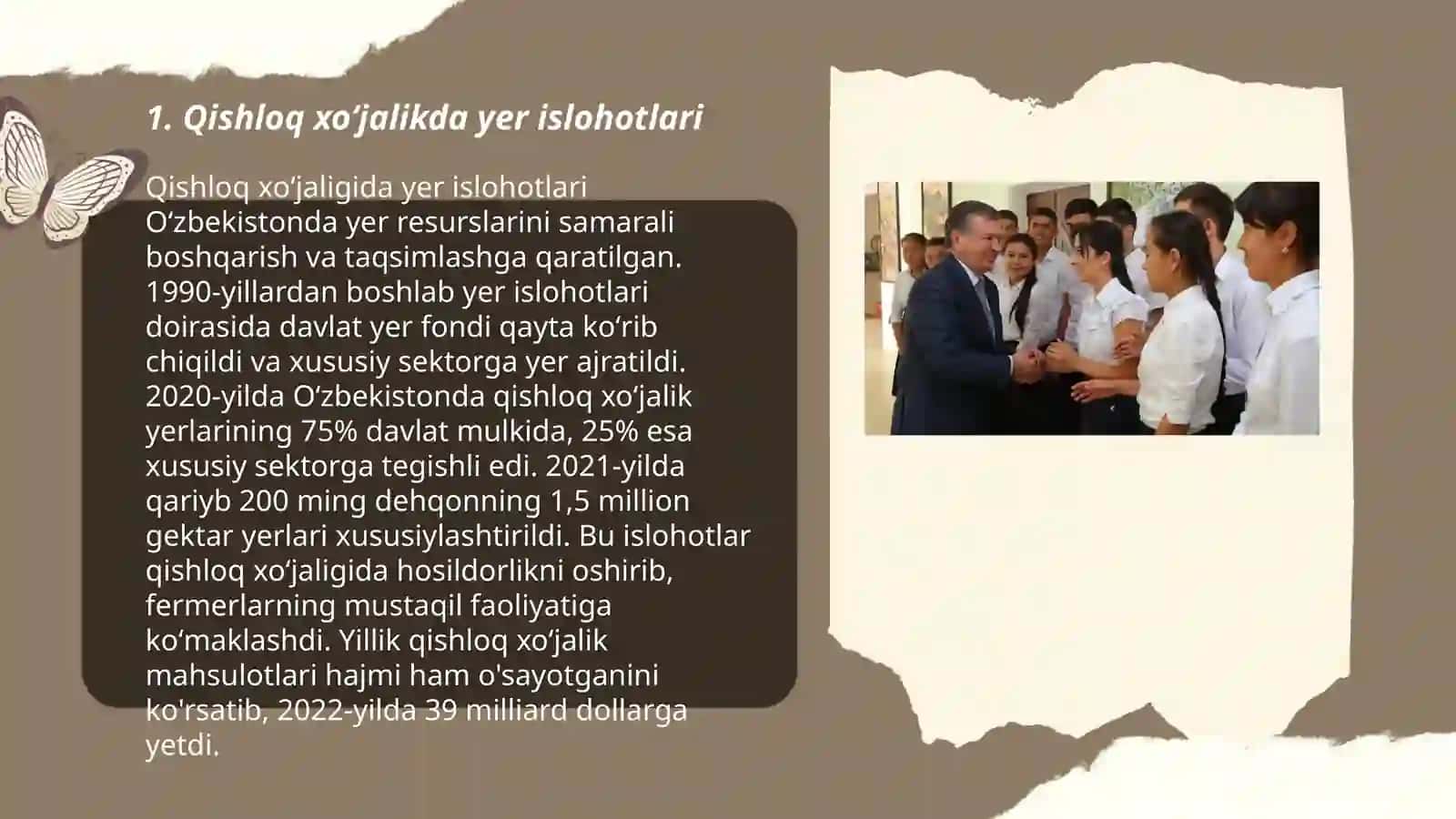 Qishloq xoʻjalikda yer islohotlari 3