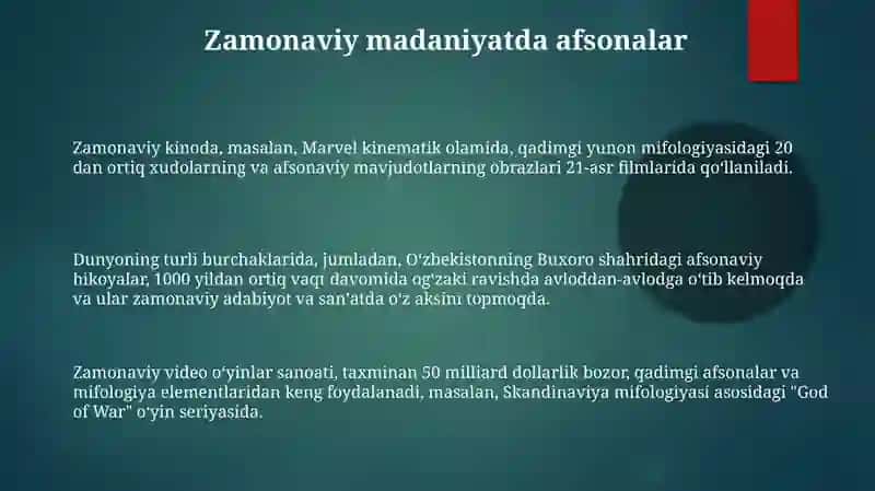 Qadimgi afsonalar haqida 3