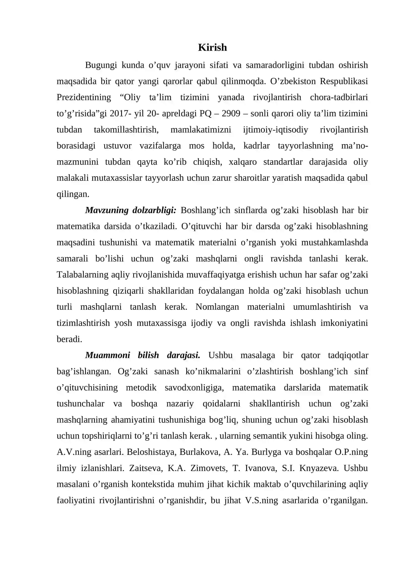 Boshlang’ich sinflarda og’zaki sanash usullarini o’rganishning nazariy asoslari 3