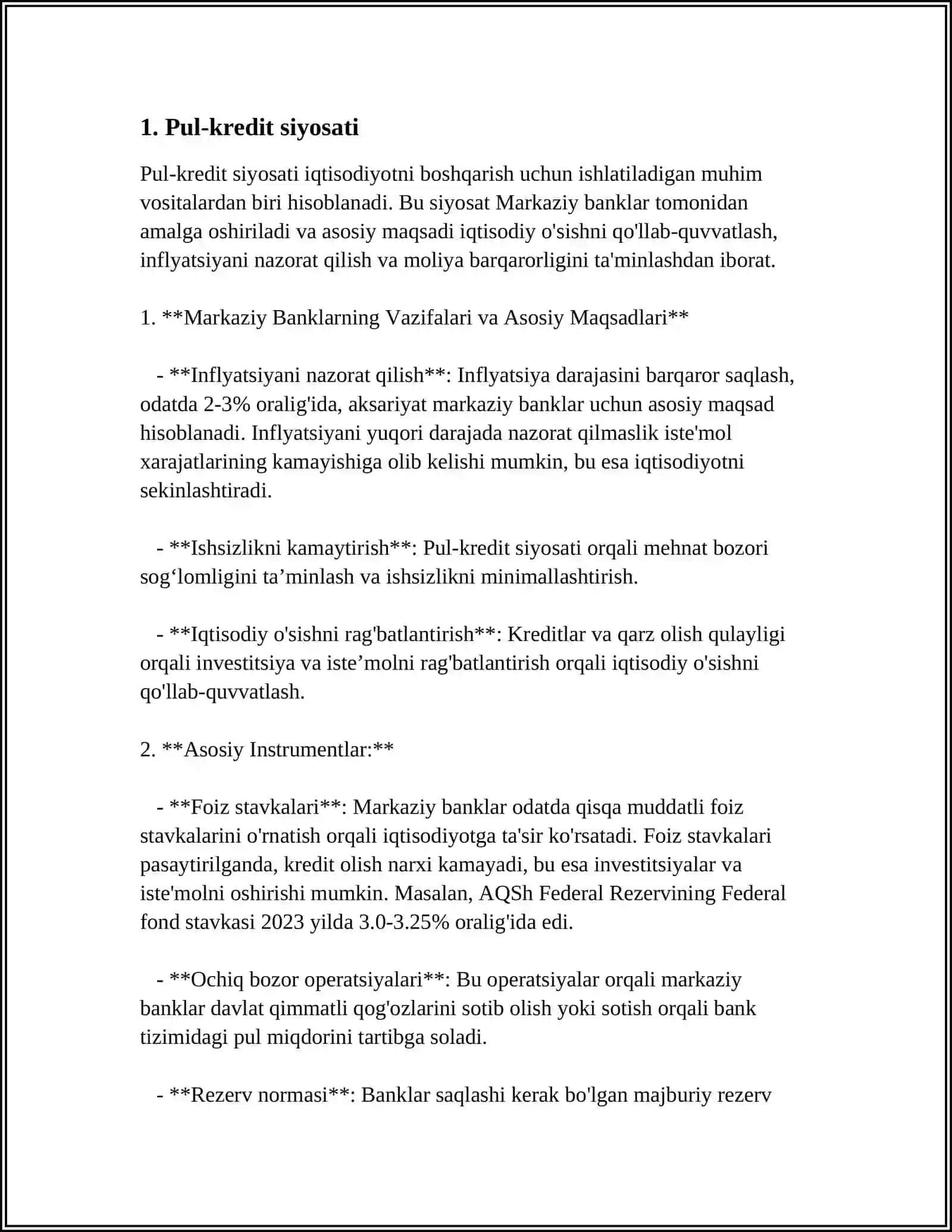 MARKAZIY BANK FUNKSIYALARI 3