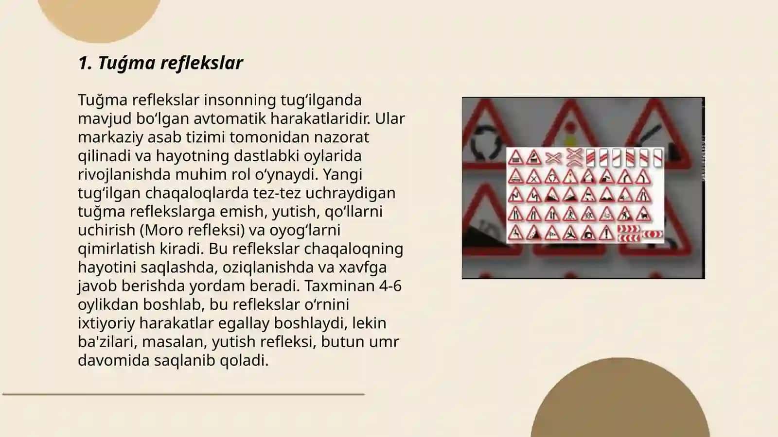 Tuğma va orttirilgan hatti harakatlar 3