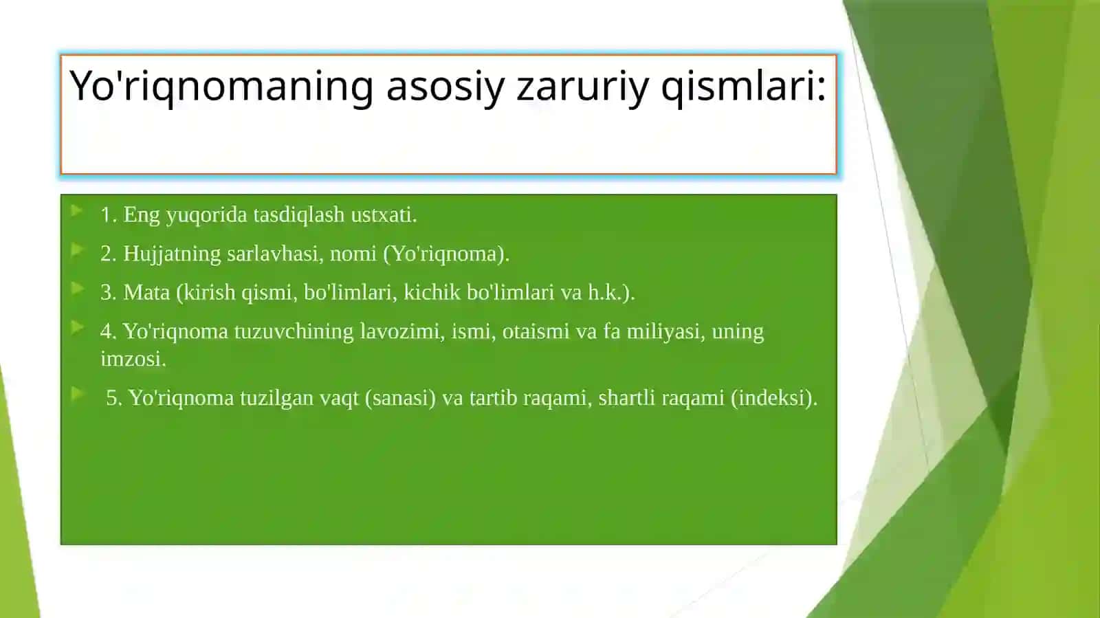 Yoʻriqnoma,nizom-ustav va shartnomalarning oʻzaro farqlari 3